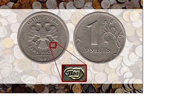1 рубль 2003г. коллекция, монеты, редкость