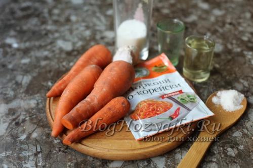 Морковь по-корейски с готовой приправой. Морковь по-корейски с приправой на зиму