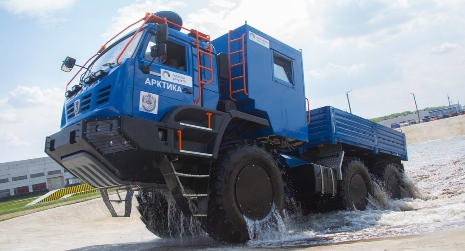 КамАЗ-6355 «Арктика» испытывает на прочность бездорожье Ямала
