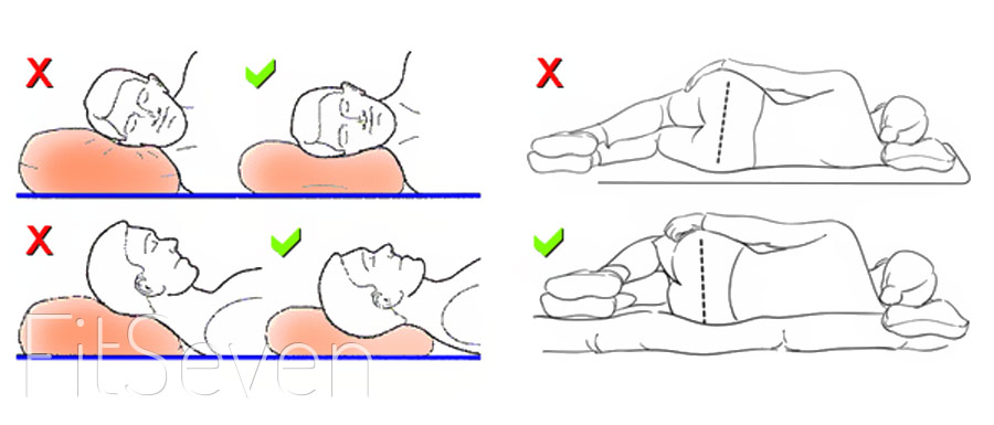Сон на боку и на спине — выбор правильной подушки