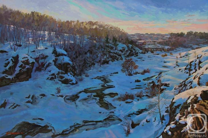 Зимние пейзажи художника Самохвалова Александра Порфирьевича 