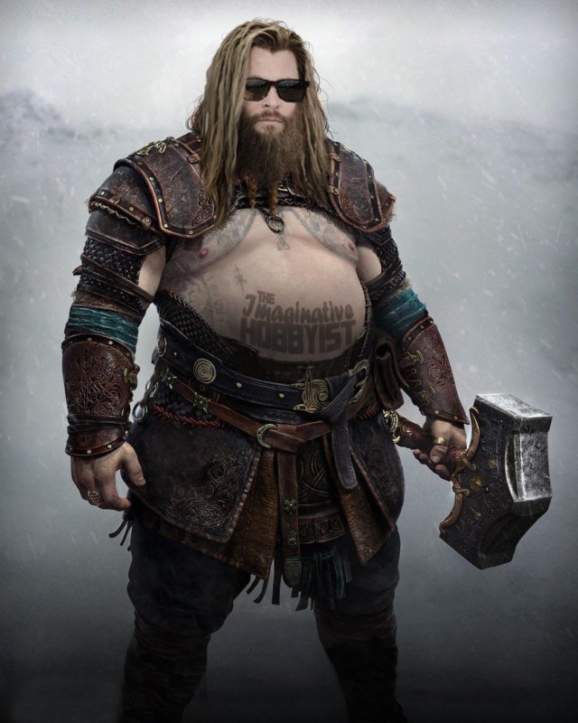 Тор из игры God of War: Ragnarok