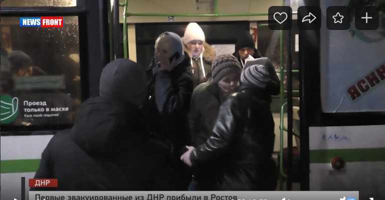 Первые эвакуированные из ДНР прибыли в Ростов