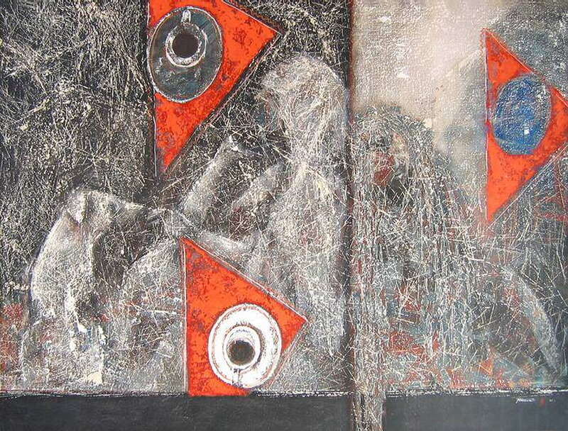 На магнетическом сеансе. Антон Павлович Чехов и художник Владимир Рябчиков Живопись