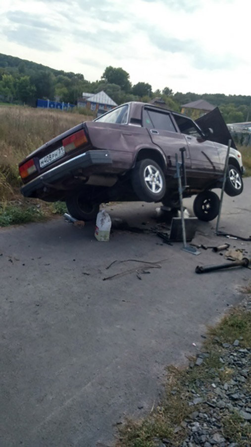 15 грустных фотографий из автосервисов автомобили,ДТП,Марки и модели,ремонт автомобилей