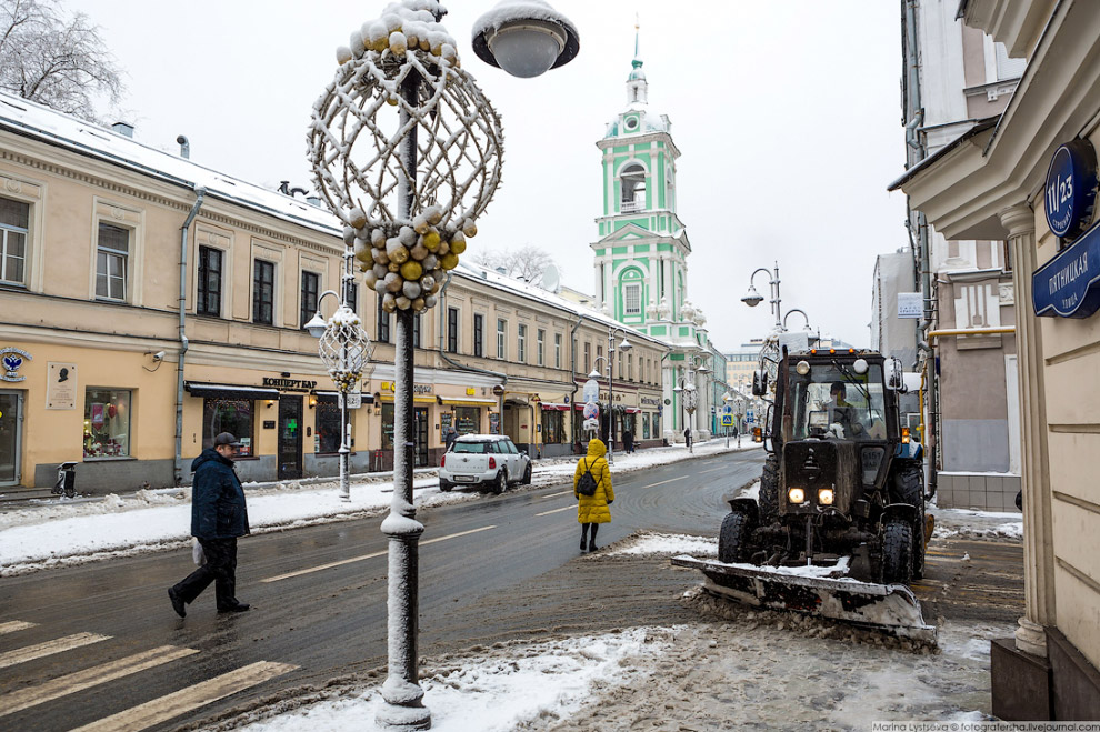 Москва после снегопада