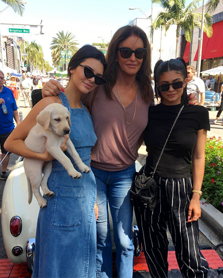 Кейтлин Дженнер с дочерьми Кайли и Кендалл