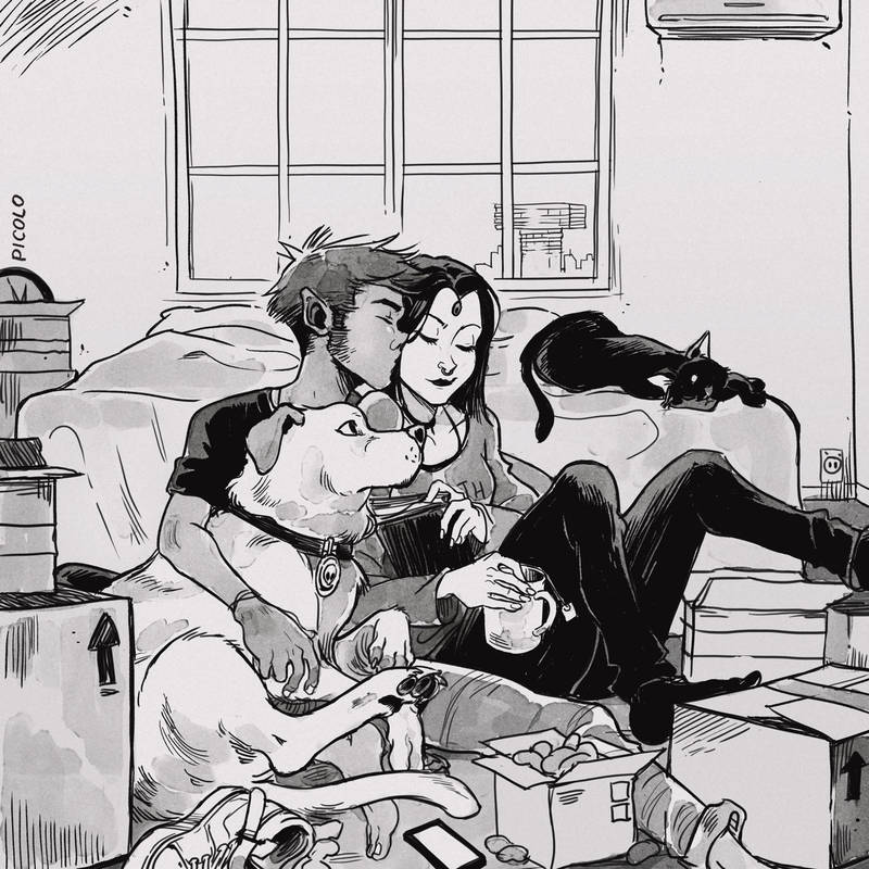 Художник показал, как выглядит настоящая, неподдельная любовь Художник показал, как выглядит настоящая, неподдельная любовь иллюстрация