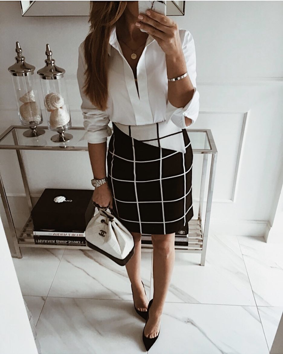 Правильно сочетаем рубашку с юбкой - 12  вариантов, которые максимально льстят фигуре и возрасту мода,модные советы,модный обзор,образ,одежда,стиль