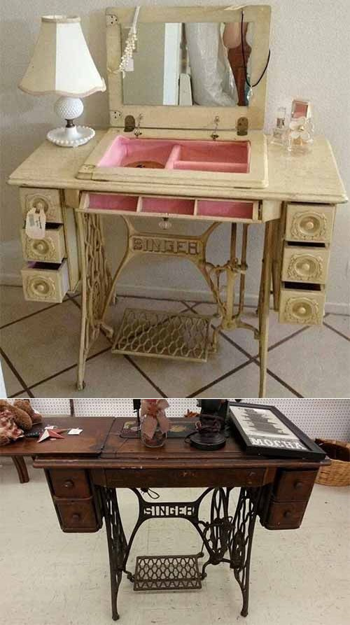 Старые машинки Зингер снова могут стать полезными: переделки Старые машинки Зингер снова могут стать полезными: переделки полезные советы,разное