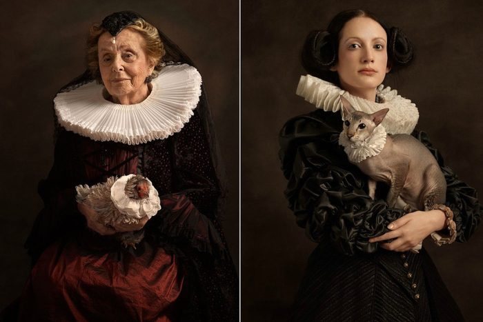 Великолепные портреты в духе работ Рембрандта и фламандской живописи. Автор фото: Sacha Goldberger.