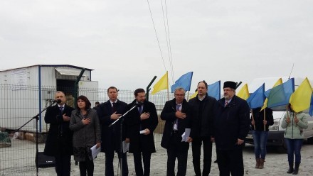 На Чонгаре торжественно открыли украинскую пропагандистскую телевышку для вещания на Крым