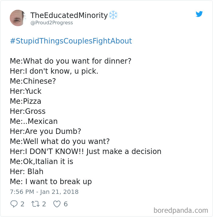 Stupid Things Couples Fight About