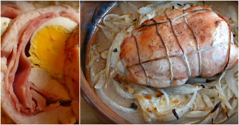 рулет из курицы с яйцом