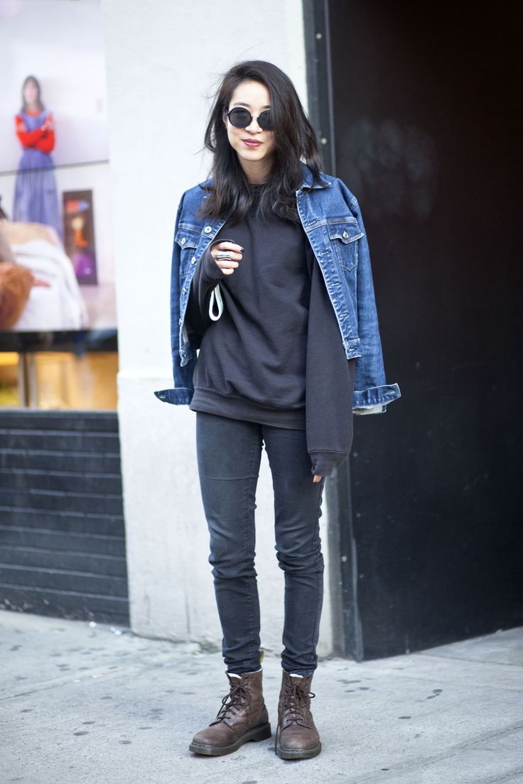 С чем модно сочетать черные джинсы мода,образ,одежда