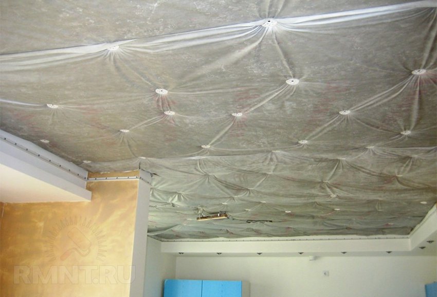 Шумоизоляция потолка в квартире под натяжной потолок
