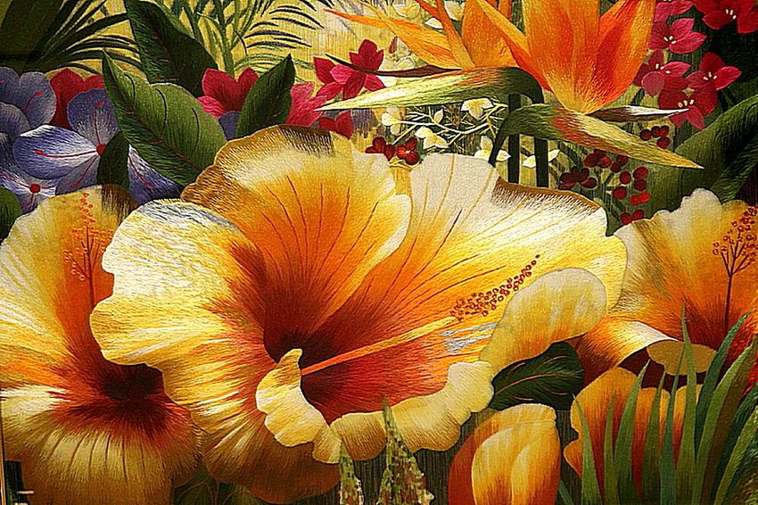 Вышивка шелком по шелку - жемчужина восточного искусства Вышивка шелком по шелку - жемчужина восточного искусства вышивка