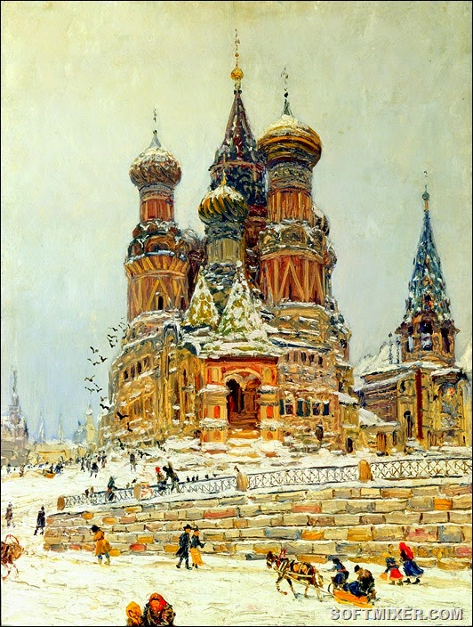 Nikolay_Dubovskoy_Tserkov'_Vasiliya_Blazhennogo_1916-1917