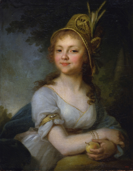 "Портрет Екатерины Николаевны Арсеньевой", 1790-е , 71.5×56 см