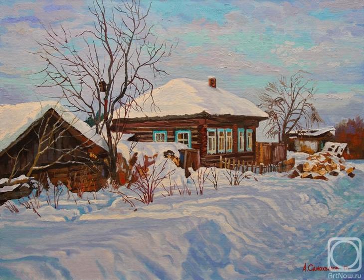 Зимние пейзажи художника Самохвалова Александра Порфирьевича 