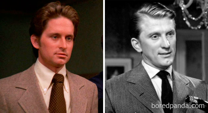 Michael Douglas And Kirk Douglas At Age 30