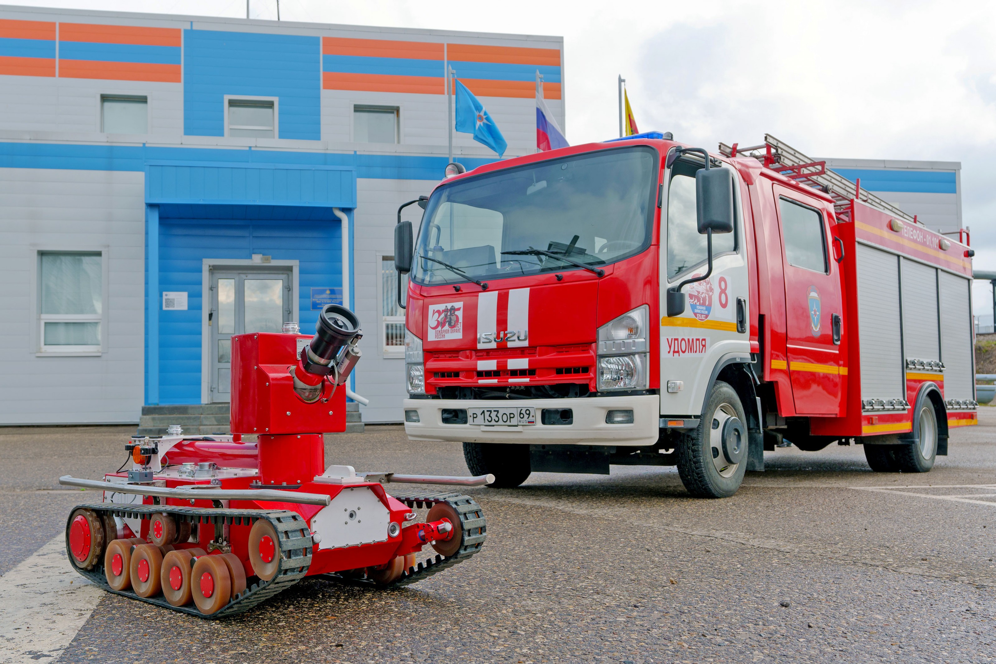 На Калининскую АЭС в Тверской области поставлен новейший робот-пожарный