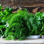 Зелень на столе