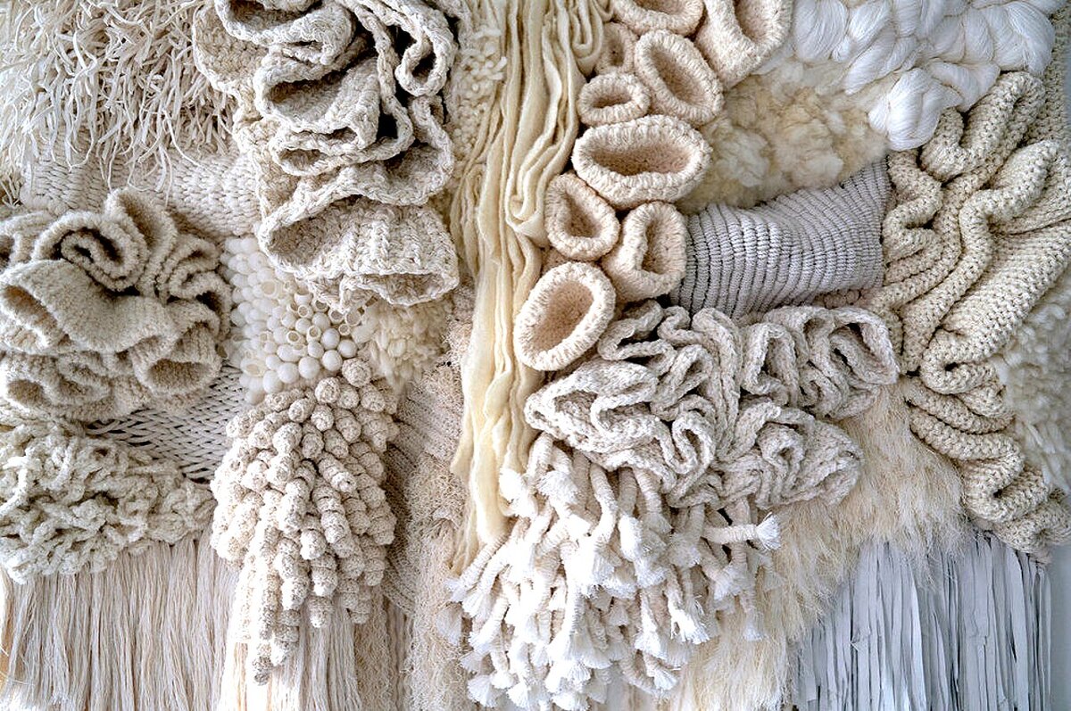 Бывший дайвер поражает своими дизайнерскими панно, создавая красоты моря из текстиля идеи и вдохновение,мастерство,творчество