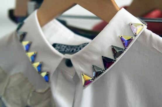Одна блузка — много образов благодаря стильным съемным воротникам идеи и вдохновение,мода,одежда