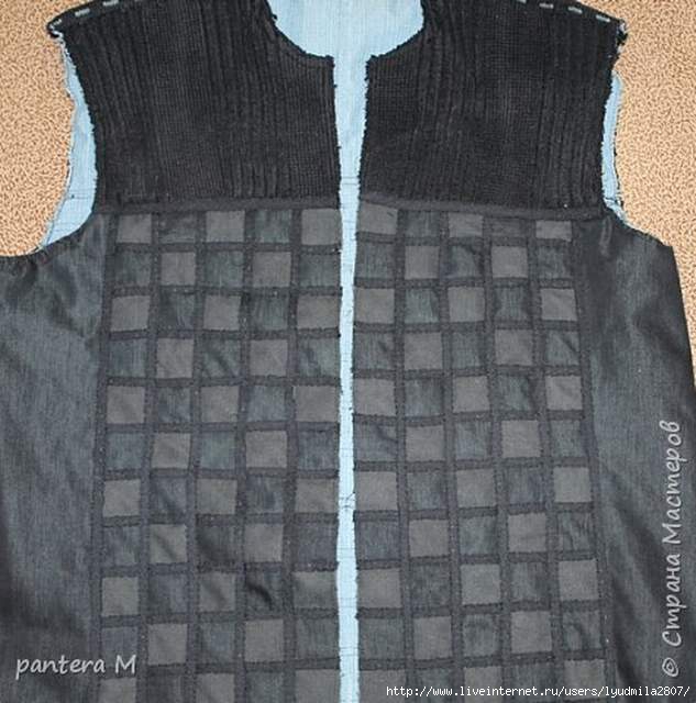 Куртка из двух джинсов и свитера Куртка из двух джинсов и свитера Одежда