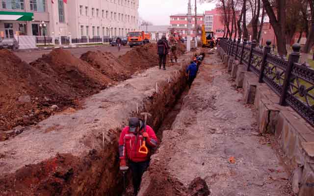 Раскопки в центре Тулы