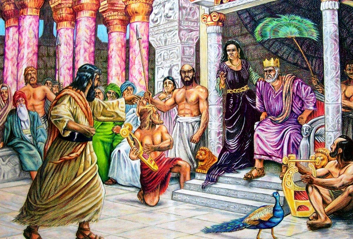 Пророк Илия изобличает Ахава (Иллюстрация из открытых источников)
