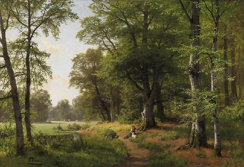 Художник Fritz Ebel (Фриц Эбель)