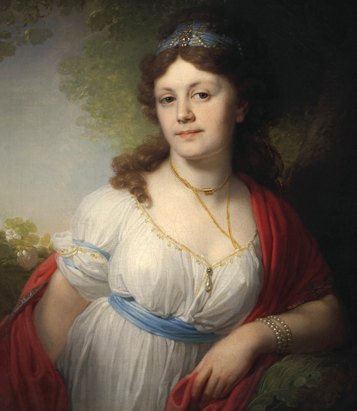 "Портрет княгини Елизаветы Григорьевны Темкиной", 1798, 71×58 см