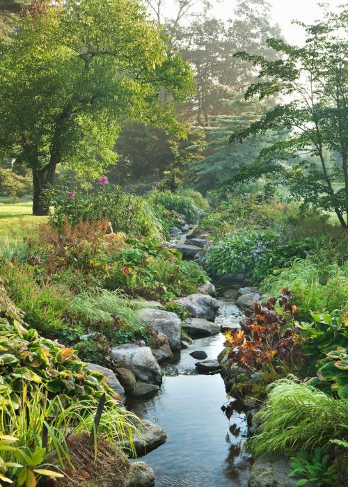 13 современных идей по декору сада природными камнями декор,ладшафтный дизайн,сад