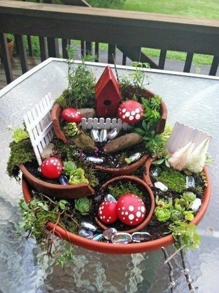 Идеи садов в миниатюре: идеи для творчества декор,идеи и вдохновение