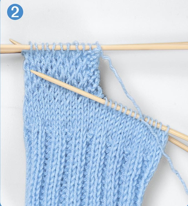 Как вязать ступенчатую пятку носка Как вязать ступенчатую пятку носка вязание носка