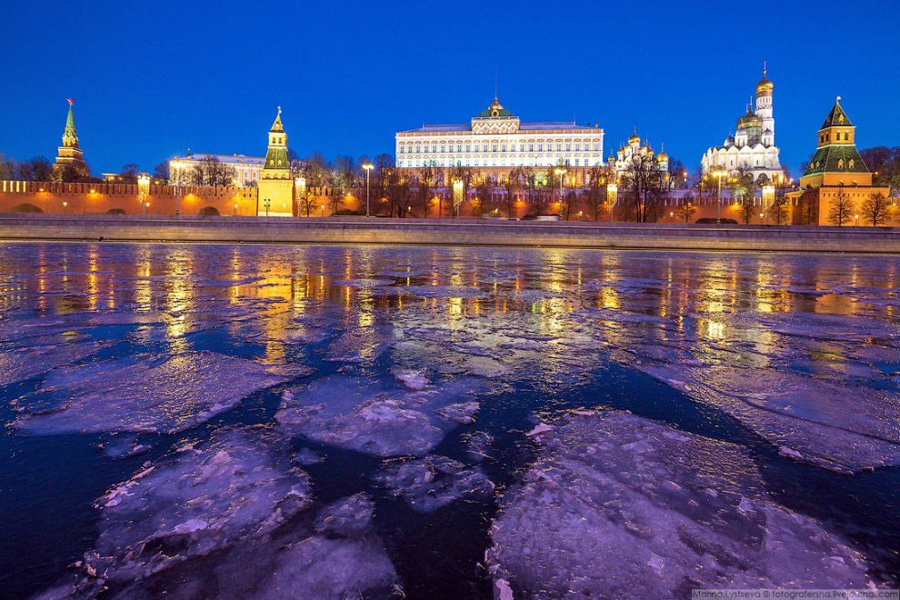 Прогулка по ледяной Москве