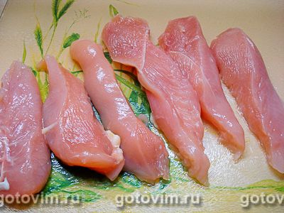Фотографии рецепта Куриный шашлык в кружевном блинчике, 01 Куриный шашлык в кружевном блинчике, Шаг 01