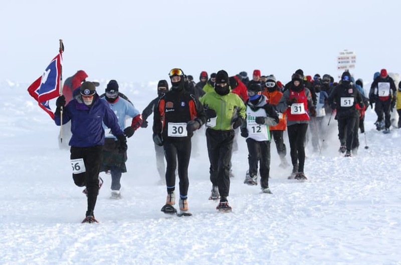Вниманию бегунов: на Северном полюсе регулярно проходит марафон! занимательно, интересно, северный полюс, факты