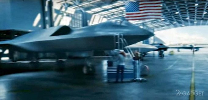 В США показали прототип истребителя шестого поколения увидеть, можно, ангара, поколения, части, левой, шестого, истребителя, нового, Northrop, Spirit, бомбардировщика, который, стороны, Grumman, воздухозаборник, около, Видео, позволяет, заметить