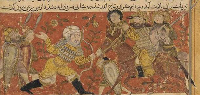 Битва при Хадрамауте, 570 г. н. э., из персидской миниатюры. / Фото: commons.wikimedia.org