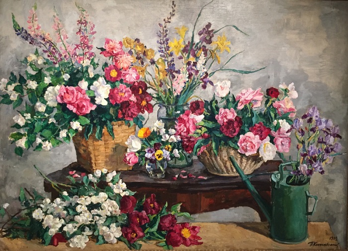 Натюрморт с цветами и лейкой. 1939 год. Автор: П. П. Кончаловский.
