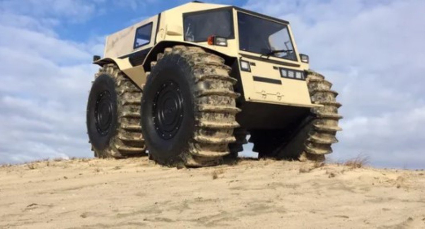 Снегоболотоход ШЕРП: Удивительный российский вездеход не боится никаких преград