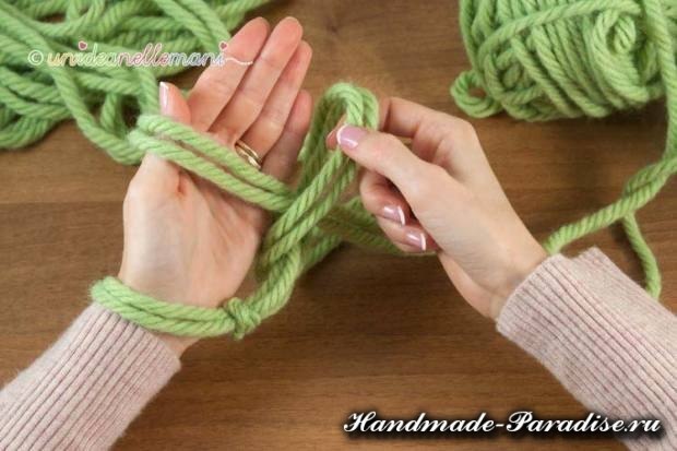 Вязание руками объемного шарфа: мастер-класс Вязание руками,одежда,рукоделие,своими руками