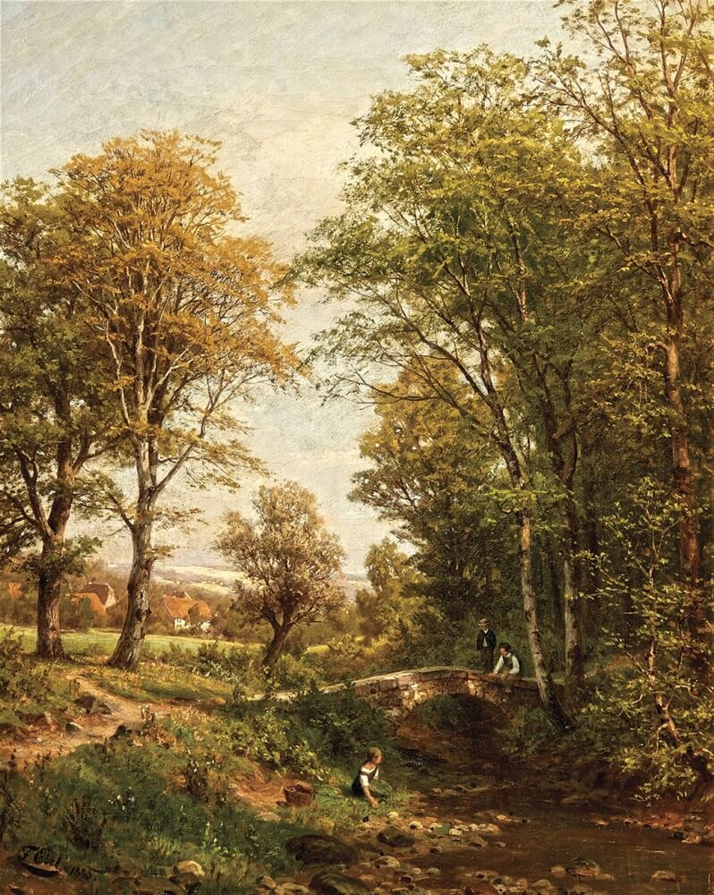 Художник Fritz Ebel (Фриц Эбель)