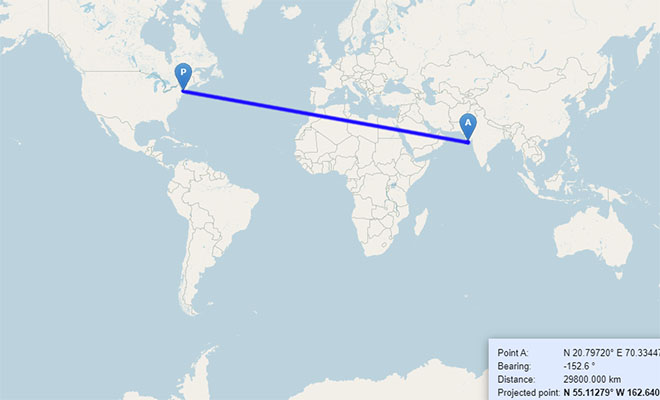 Из Америки в Индию можно проплыть по прямой, но на карте это кривая линия п,Культура [1134516]
