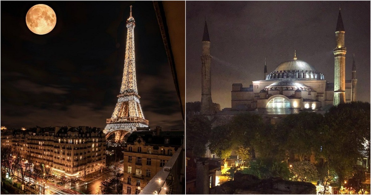 10 популярных мест, которые ночью выглядят не менее впечатляюще, чем при дневном свете
