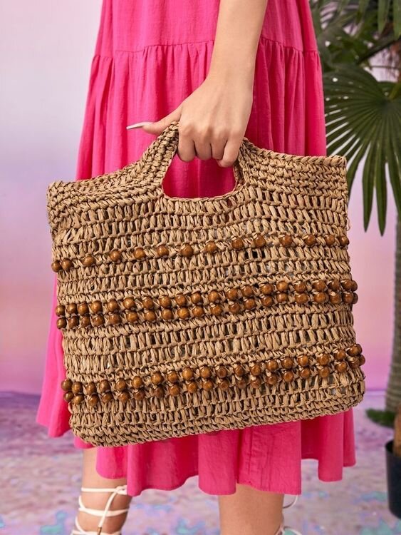 Модные сумки из рафии, джута и других материалов вязание,рукоделие