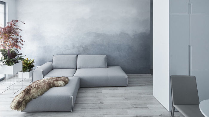 Воздушная и светлая квартира с креативной планировкой зигзагом Воздушная и светлая квартира с креативной планировкой зигзагом зонирование,интерьер и дизайн,квартира,планировка